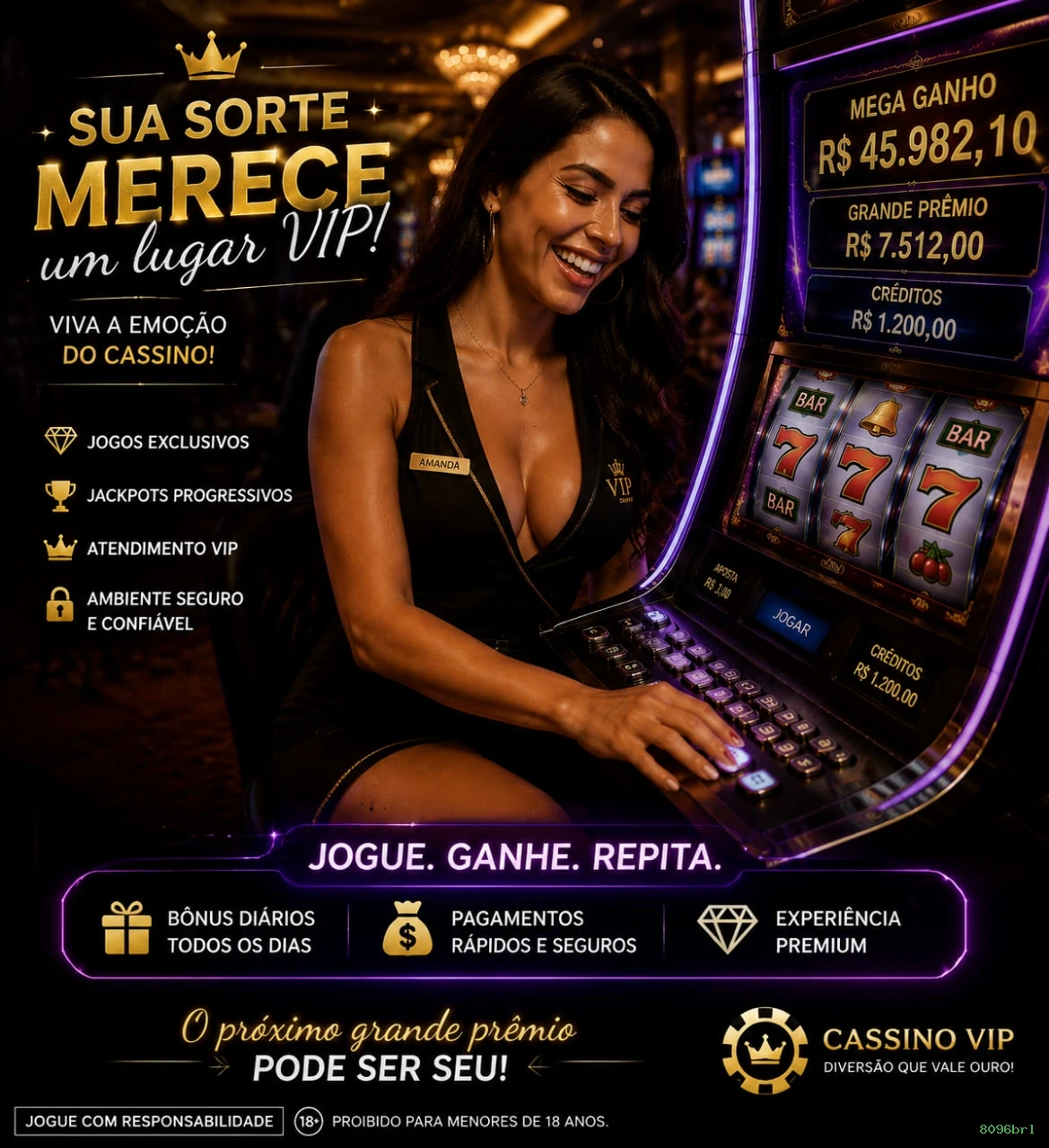Ganhe prêmios incríveis na 8096brl